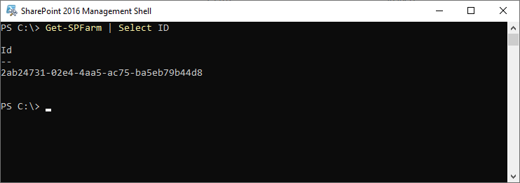 Get-SPFarm cmdlet