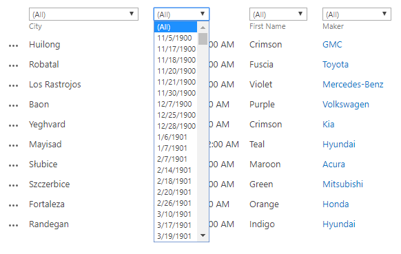 SharePoint Filter Date Time column
