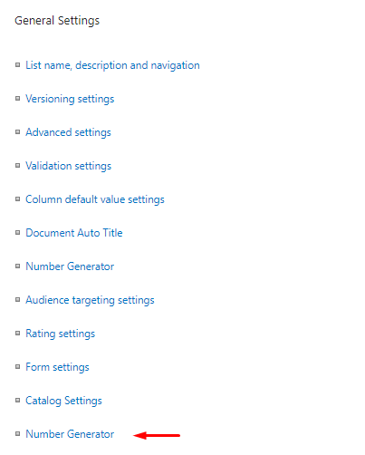 SharePoint document library settings