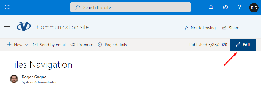 Edit SharePoint Page