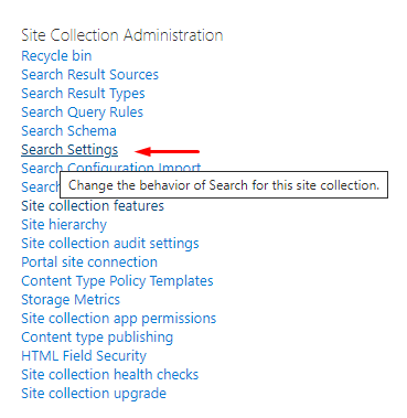 SharePoint Site Settings
