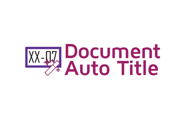 Document Auto Title
