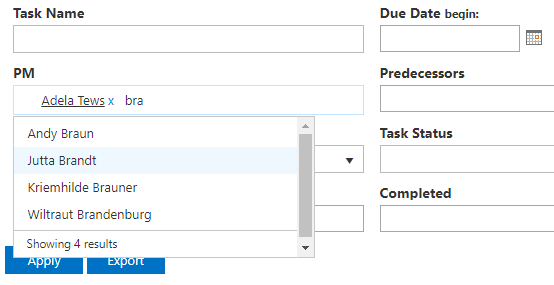 Vitextra List Filter. 14 Different Filtering Controls