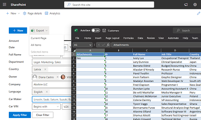 Export to Excel