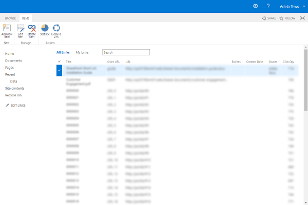 Manage all Short Urls in a single place (SharePoint 2019)